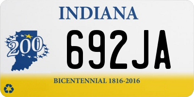 IN license plate 692JA