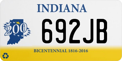 IN license plate 692JB