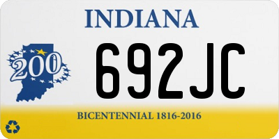 IN license plate 692JC