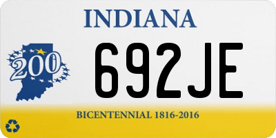 IN license plate 692JE