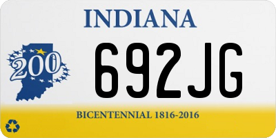 IN license plate 692JG