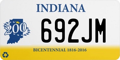 IN license plate 692JM