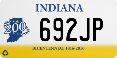 IN license plate 692JP