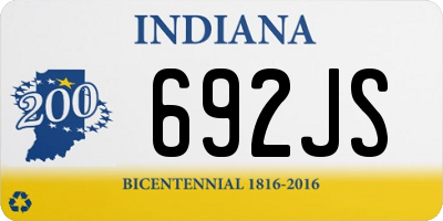 IN license plate 692JS