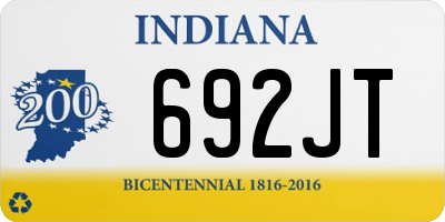 IN license plate 692JT