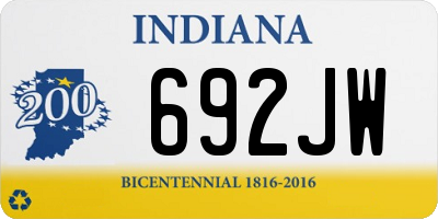 IN license plate 692JW