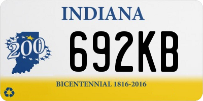 IN license plate 692KB