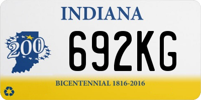 IN license plate 692KG