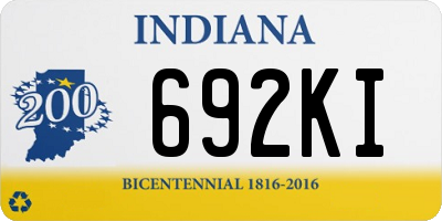 IN license plate 692KI
