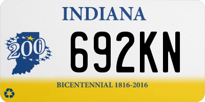 IN license plate 692KN