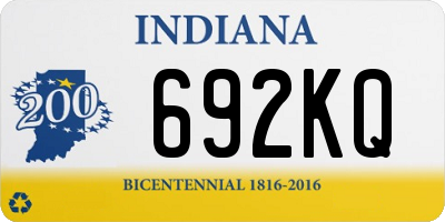 IN license plate 692KQ