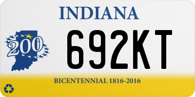 IN license plate 692KT