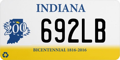 IN license plate 692LB