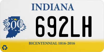 IN license plate 692LH