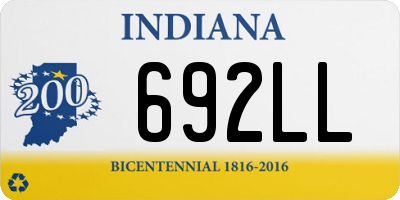 IN license plate 692LL