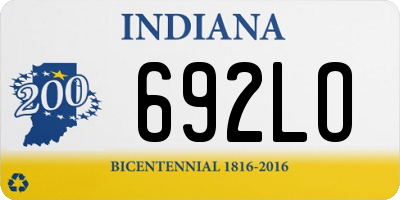 IN license plate 692LO