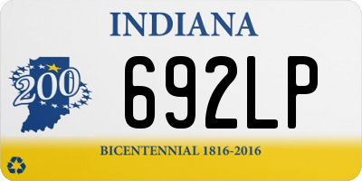 IN license plate 692LP