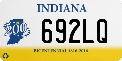 IN license plate 692LQ