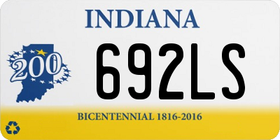 IN license plate 692LS