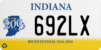 IN license plate 692LX
