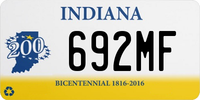 IN license plate 692MF