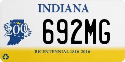 IN license plate 692MG