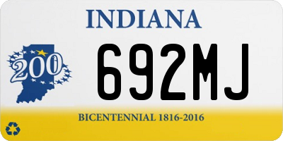 IN license plate 692MJ