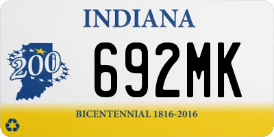 IN license plate 692MK