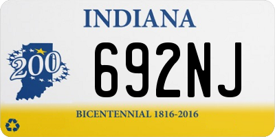 IN license plate 692NJ