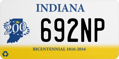 IN license plate 692NP