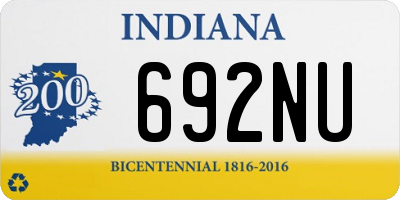 IN license plate 692NU