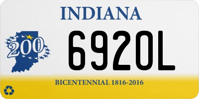 IN license plate 692OL
