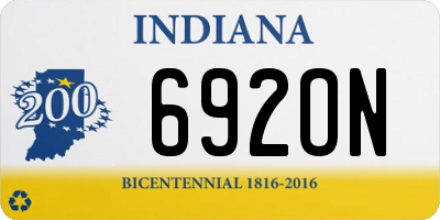 IN license plate 692ON