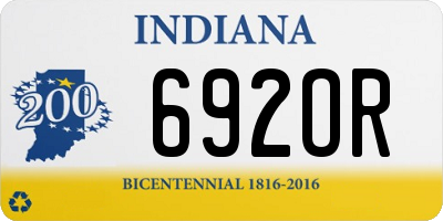 IN license plate 692OR