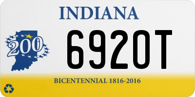 IN license plate 692OT