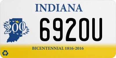IN license plate 692OU