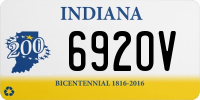 IN license plate 692OV