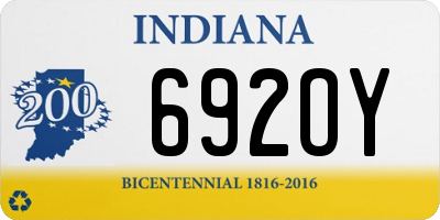 IN license plate 692OY