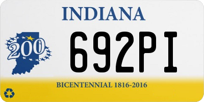 IN license plate 692PI