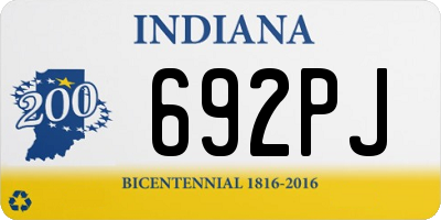 IN license plate 692PJ