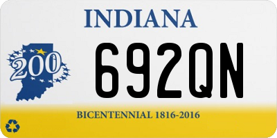 IN license plate 692QN