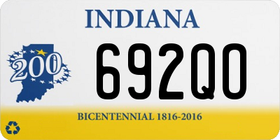 IN license plate 692QO