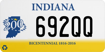 IN license plate 692QQ