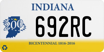 IN license plate 692RC