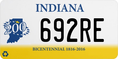 IN license plate 692RE