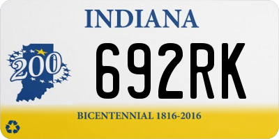 IN license plate 692RK