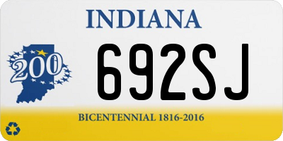 IN license plate 692SJ