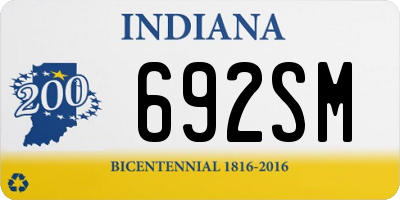 IN license plate 692SM