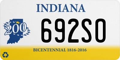 IN license plate 692SO