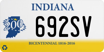 IN license plate 692SV